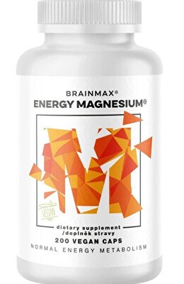 BrainMax - Energy Magnesium® - Hořčík Malát 200 kapslí