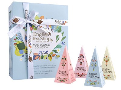 English Tea Shop - Dárková kolekce Your wellness modrá BIO 12 pyramidek