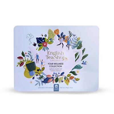 English Tea Shop - Dárková sada Your wellness modrá BIO v plechové kazetě 36 sáčků