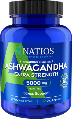Natios - Ashwagandha extract 5000 mg 90 veganských kapslí