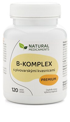Natural Medicaments - B-komplex s pivovarskými kvasnicemi Premium 120 tablet